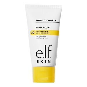 NIB e.l.f. SKIN Suntouchable Whoa Glow Sunscreen & Primer - SPF 30 - 1.69 fl oz